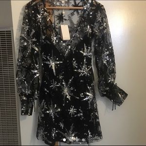 For Love and Lemons Star Dust Mini Dress ON HOLD